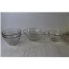 Image 6 : Yellow & White Pyrex Mixing Bowl - Glass Mixing Bowl - (4) Glass Bowls