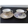 Image 3 : (5) Tea Cups & Saucers - Royal Stafford - Stanley - Duchess - Collingwood