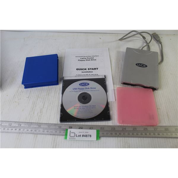 Lacie Pocket Floppy Disc Drive (untested)