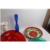 Image 5 : Christmas Bowls, Vase, Misc.