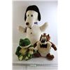 Image 1 : (3) Stuffed Animals - Tasmanian Devil