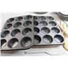 Image 2 : Assorted Cookware - Muffin Pans, Wooden Spoon