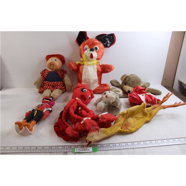 Assorted Stuffed Animals - Cabbage Patch Kid (No Mark), etc