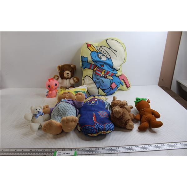 Troll Doll, Homemade Smurfs Pillow, Misc. Stuffed Animals