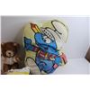 Image 5 : Troll Doll, Homemade Smurfs Pillow, Misc. Stuffed Animals