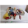 Image 1 : (8) Assorted Dolls - Mr. T., Flat of Misc. - Markers, Pencil Crayons