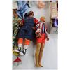 Image 3 : (8) Assorted Dolls - Mr. T., Flat of Misc. - Markers, Pencil Crayons