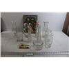 Image 1 : (7) Glass Vases, Hurricane Glass, Misc.