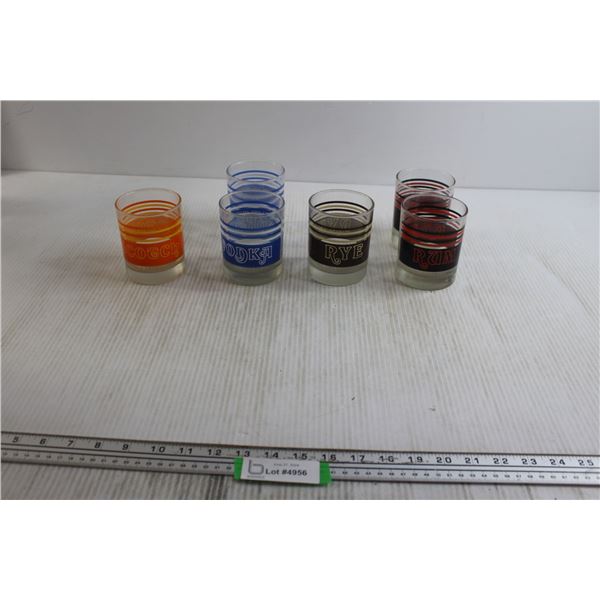 (6) Alcohol Glasses