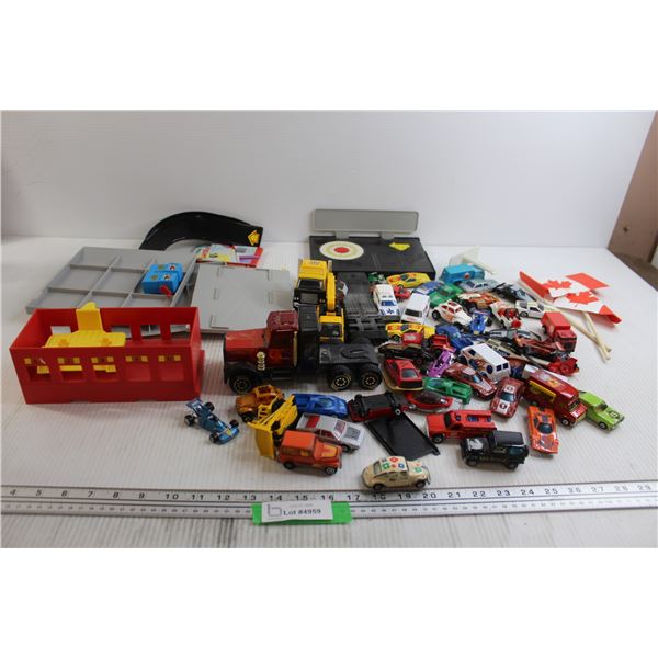 Assorted Toy Cars and Accessories
