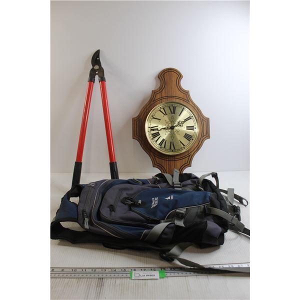 Bulova Clock - Untested, Cutters, UofW Backpack