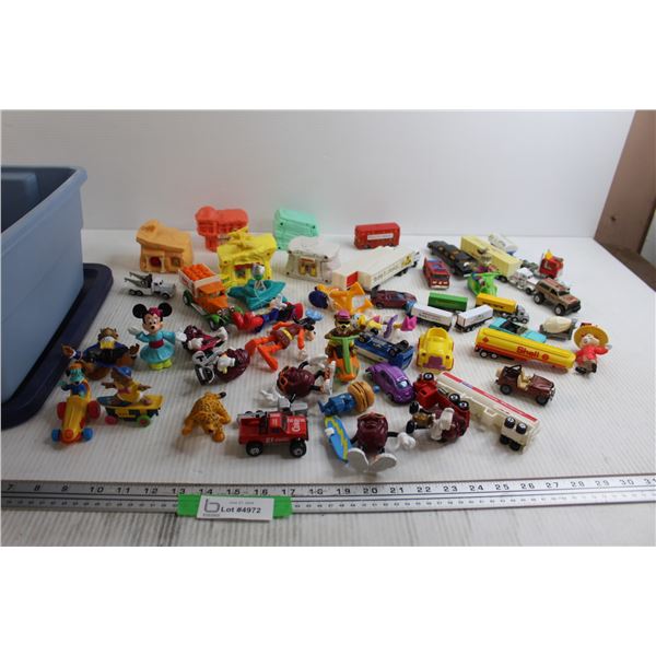 Assorted Kids Toys - The Flintstones, Mickey Mouse