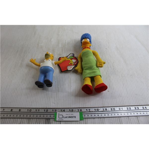 Marge Simpson Hard Head Plush, Homer Simpson Figurine