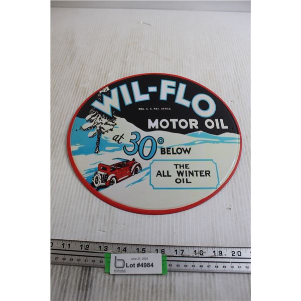 Wil-FLo Sign - 11 3/4"