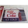 Image 3 : (2) Coca-Cola Signs - 8" x 12"