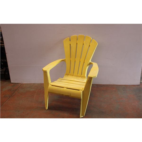 * Plastic Adirondack Chair