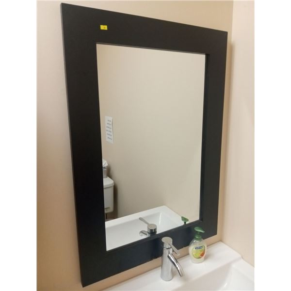 Bathroom Accessories-  27W 38H Mirror and Garbage Can