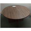 Image 1 : Round Vinyl over Wood Table (looks new)