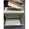 Image 2 : 2 Drawer File Cabinet 36Wx18Dx27H plus Shelf