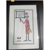 Image 4 : Pair of Humorous Message Needlepoint Wall Art 11Wx15 H