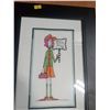 Image 2 : Pair of Humorous Message Needlepoint Wall Art 11Wx15 H