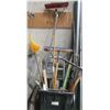 Image 1 : Collection of Brooms, Shovels and more