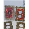 Image 2 : Lot of 7 Vintage | MCM | Metal Light Switch Plates