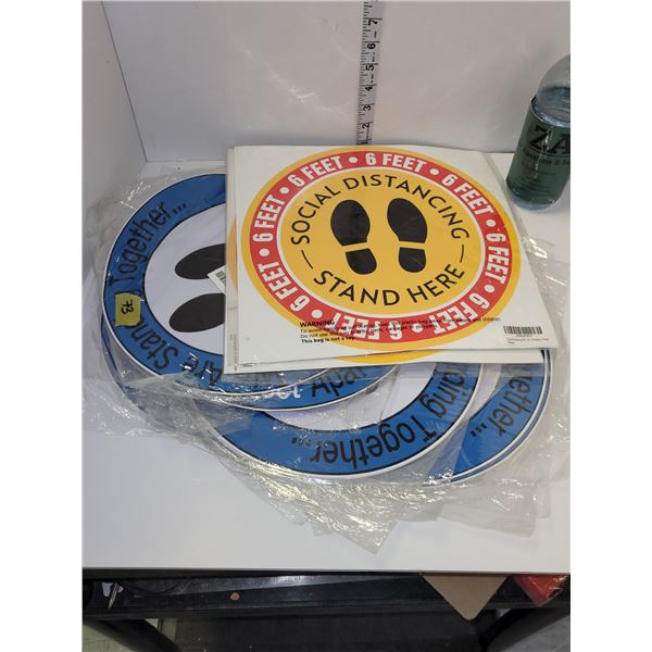 Large Lot of Standing | Directional | Business Floor Stickers