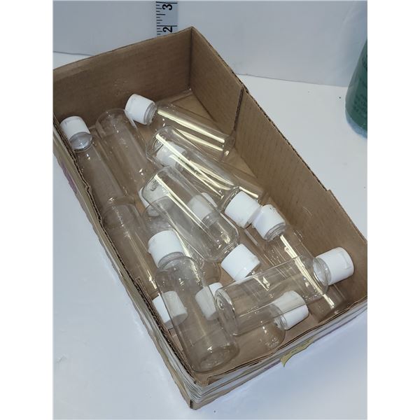 Lot of Empty Bottles with Squeeze Flow Lids