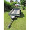 Image 1 : 2005 Snowbear Bumper hitch, Single Axel trailer with drop down ramp , two inch ball