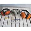Image 1 : hearing protection  And safety glasses