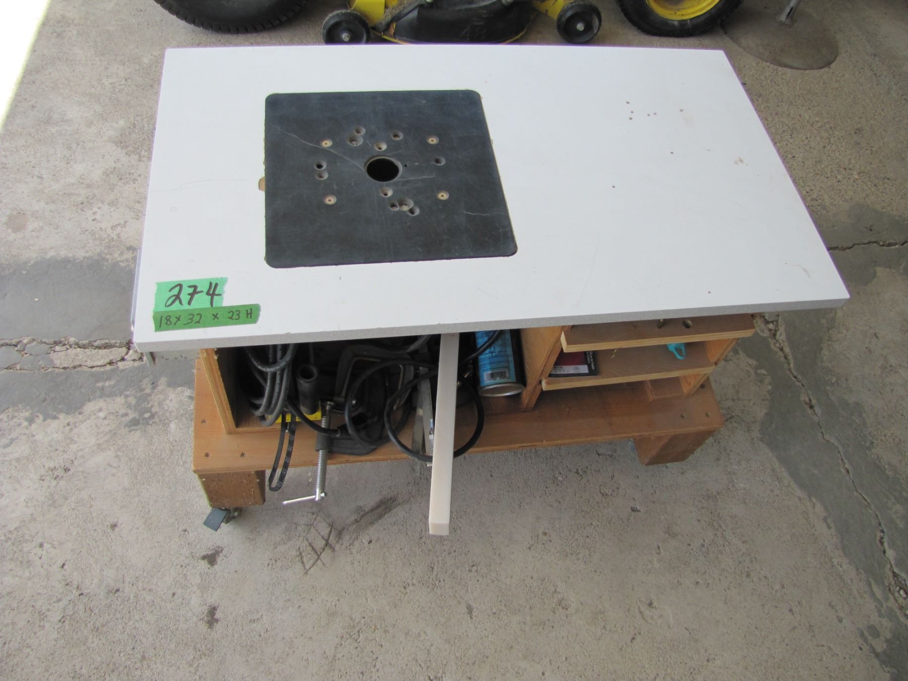 Hitachi M12 V half inch router with wheelchair accessible stand ...