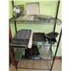 Image 1 : Various baking trays , muffin tins , cooling racks, note wire shelving not included