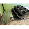 Image 8 : Various baking trays , muffin tins , cooling racks, note wire shelving not included