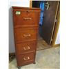 Image 1 : wood 4 drawer legal size filing cabinet