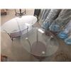 Image 1 : 3pc Glass Top Coffee Table Set