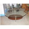 Image 2 : 3pc Glass Top Coffee Table Set