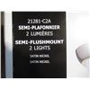 Image 2 : SEMI-PLAFONIER 2 LUMIÈRES BELDI #21281-CA