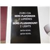Image 2 : SEMI-PLAFONIER 2 LUMIÈRES BELDI #21281-CA