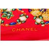 Image 3 : Hermes Red Gold Silk Scarf