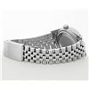 Image 4 : Rolex Mens Stainless Steel Silver Index 18K White Gold Diamond & Emerald Bezel 3