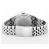 Image 8 : Rolex Mens Stainless Steel Silver Index 18K White Gold Diamond & Emerald Bezel 3