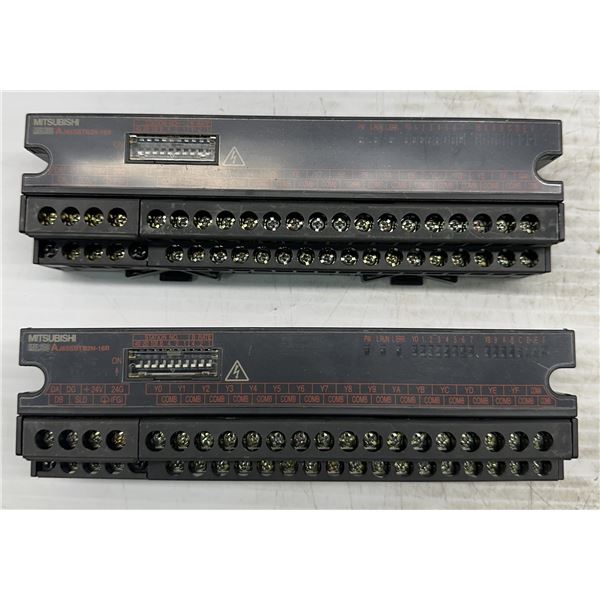(2) Mitsubishi #AJ65SBTB2N-16R Output Units