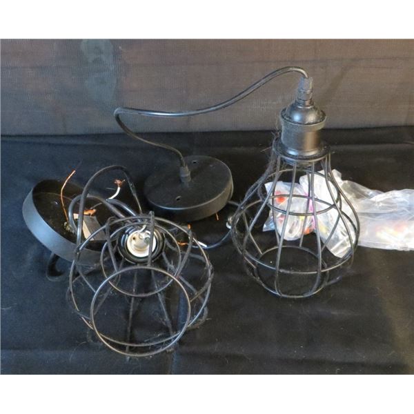 Kitchen Caged Hanging Lights