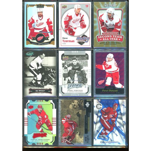 9 NHL Detroit Red Wings Insert Cards