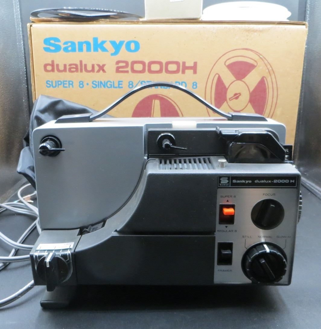 2000h Vintage Sankyo Dualux 2000H Super 8 Single 8 Standard 8 Projector With ...