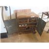 Image 1 :  Vintage Wood Organizes Rolling With Drawers Full Of Nuts And