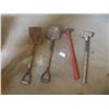 Image 1 : Sledgehammer, Post, Spade & Scoop Shovel
