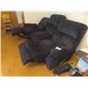 Image 2 : Reclining Couch 88" W & Reclining Love Seat