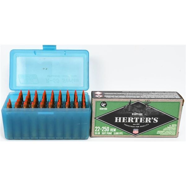53 Rounds of .22-250 Ammunition